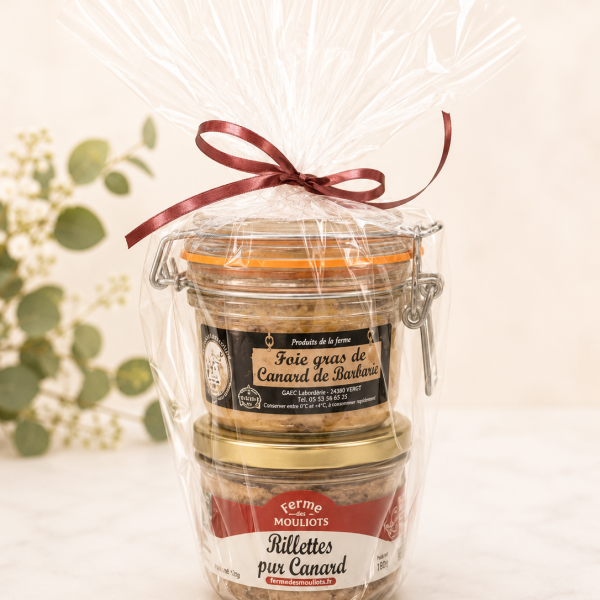 LE DUO FOIE GRAS ET RILLETTE OU PÂTE DE CANARD